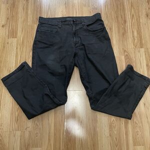 Proof Huckberry Rover Work Travel Adventure Canvas Pant Straight Fit 33x30 Black